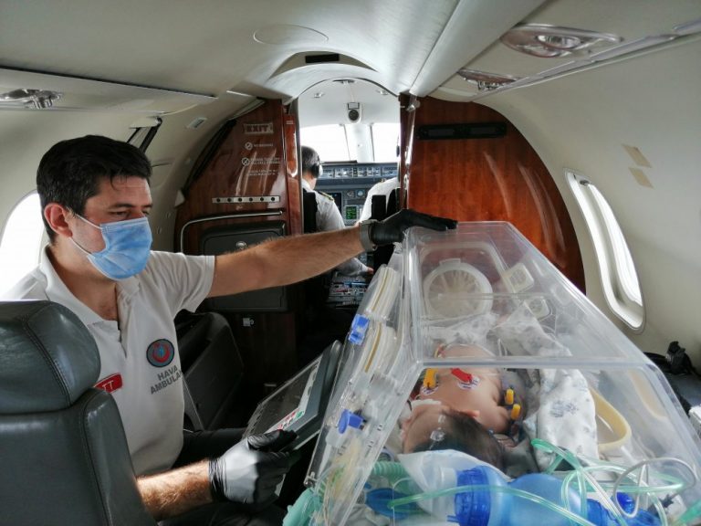 Kahramanmaraş’ta Ambulans Uçak Operasyonu