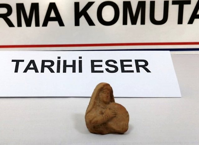 Kahramanmaraş’ta Demir Çağına ait heykelcik ele geçirildi