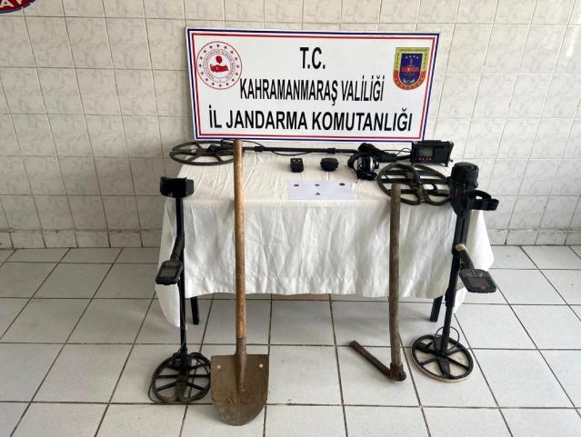 Kahramanmaraş’ta izinsiz kazı yapan 4 kişi yakalandı