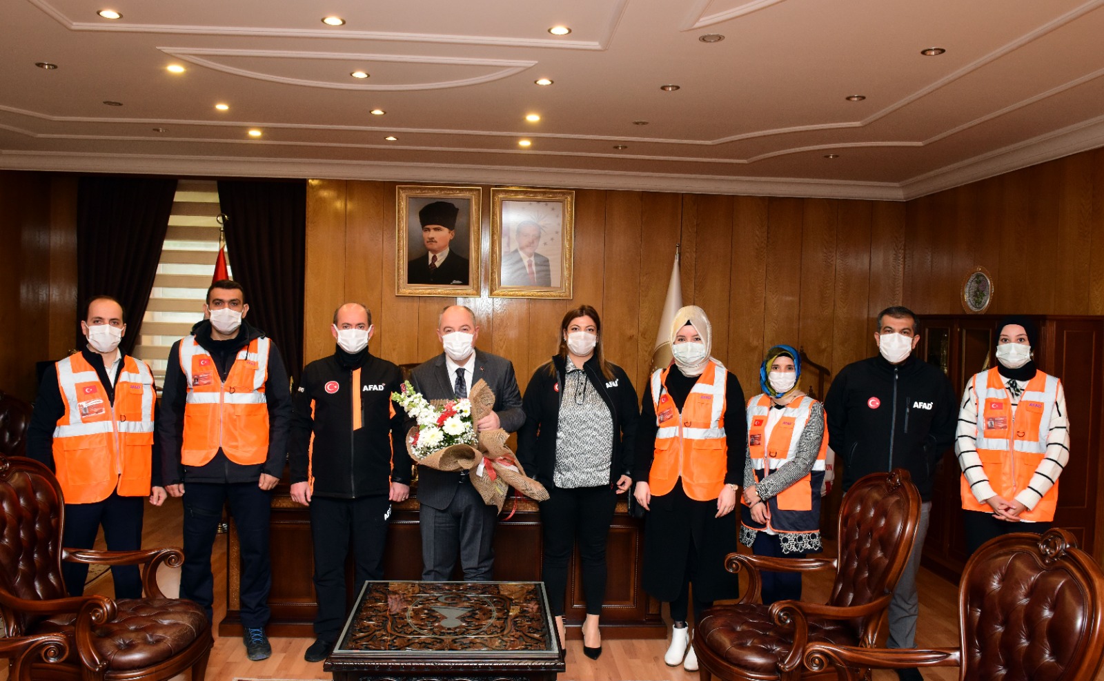 Vali Coşkun AFAD heyetini misafir etti