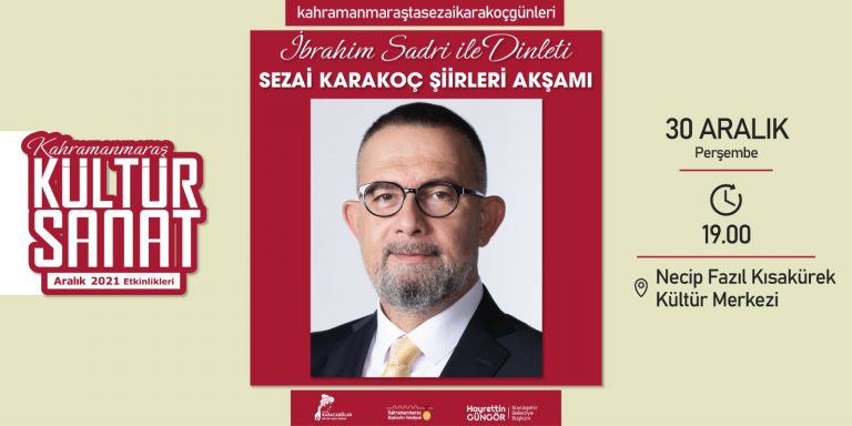 İbrahim Sadri şiir günleri için gelecek!