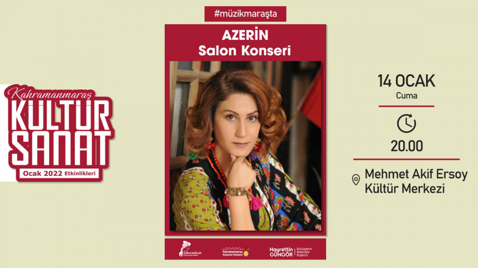 Sanatçı Azerin Kahramanmaraş’ta