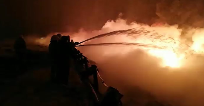 Kahramanmaraş’ta geceyi gündüze çeviren patlama!
