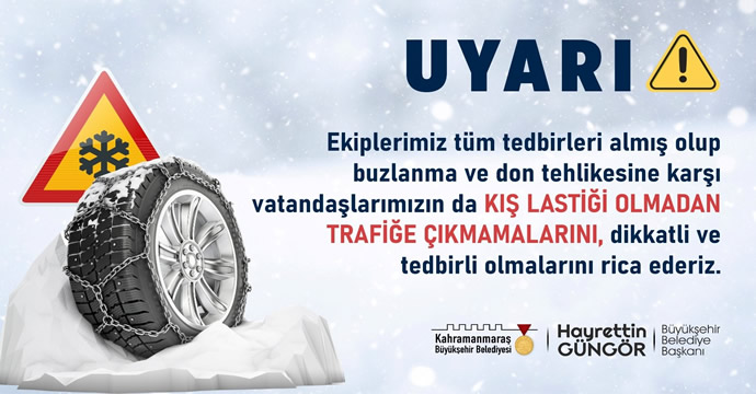 Meteoroloji Kahramanmaraş’ı uyardı!