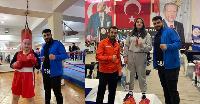 Kahramanmaraş’ta Bir İlk! Bayan Boks’çu Türkiye 3.sü oldu