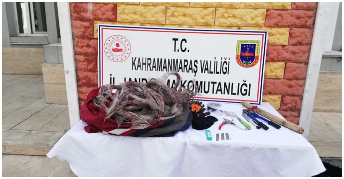 Kahramanmaraş’ta kablo hırsızları gözaltına alındı!