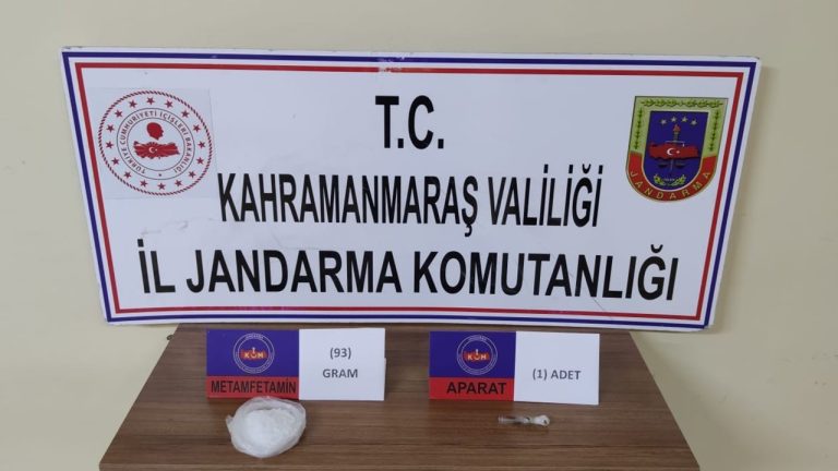 Kahramanmaraş’ta metamfetamin ele geçirildi