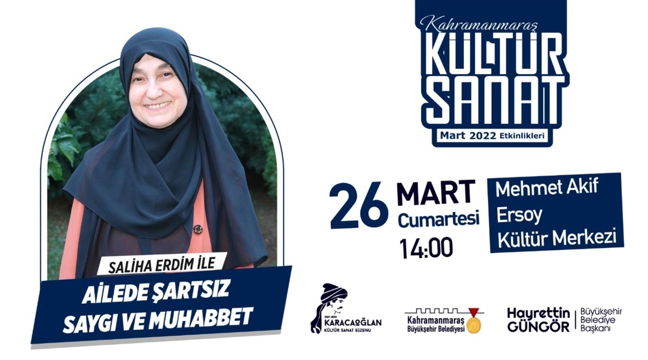 Yazar Saliha Erdim Kahramanmaraş’ta sevenleriyle buluşacak