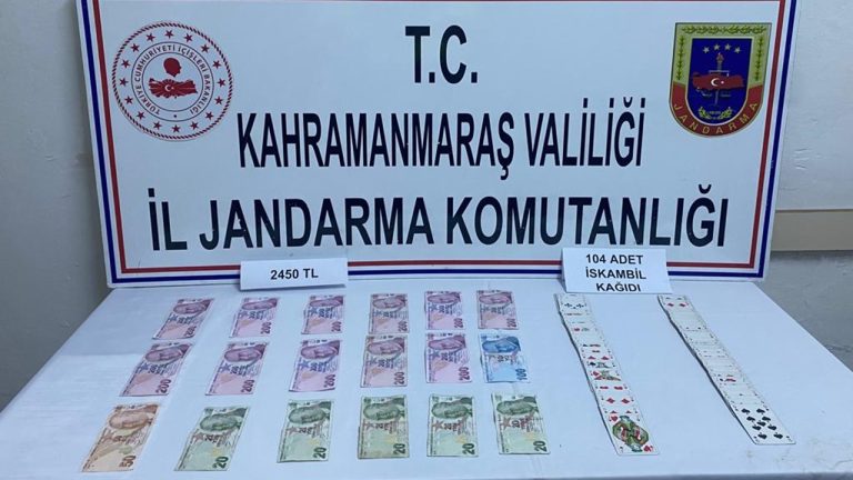 Kahramanmaraş’ta kumar operasyonunda 6 kişi suçüstü yakalandı!