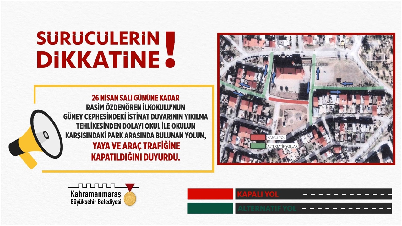 Kahramanmaraş’ta sürücülerin dikkatine!
