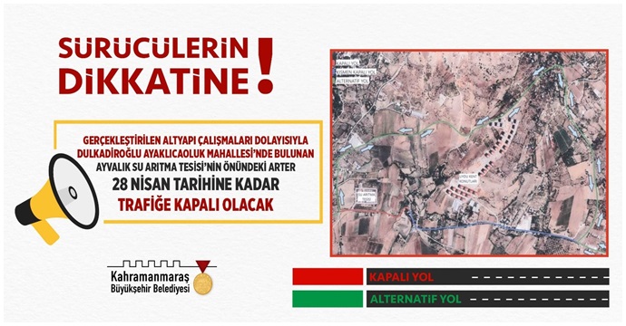 Büyükşehir sürücüleri uyarıyor!