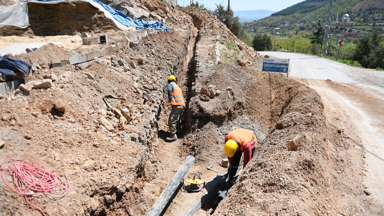 KASKİ içme suyu hattı çalışmalarını başlattı!