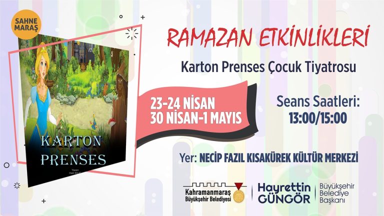 Karton Prenses minik tiyatroseverlerle buluşacak