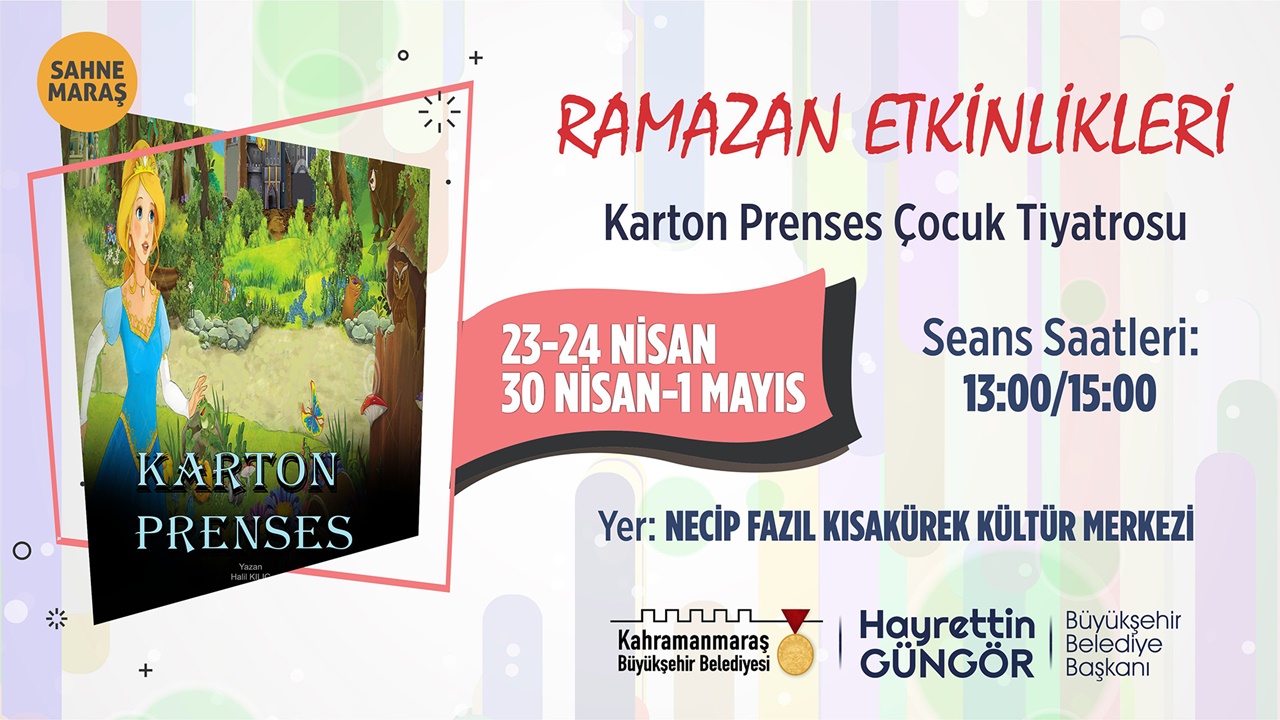 Karton Prenses minik tiyatroseverlerle buluşacak