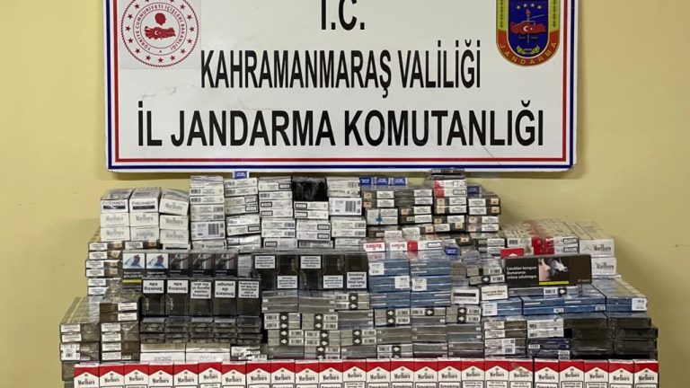 Kahramanmaraş’ta jandarmadan kaçak sigara operasyonu!