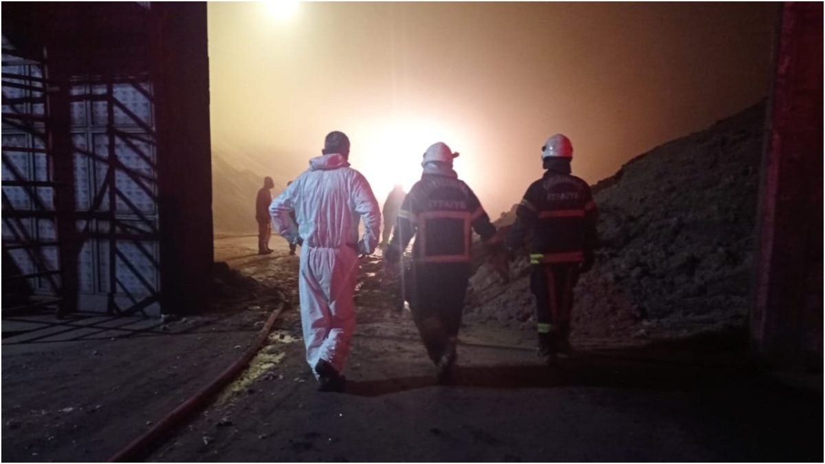 Kahramanmaraş’ta tekstil fabrikasında yangın meydana geldi!