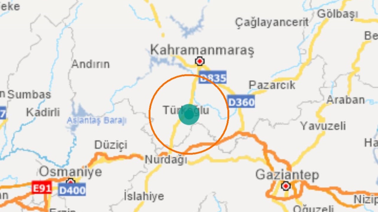 Kahramanmaraş’ta 2.7 şiddetinde deprem meydana geldi!