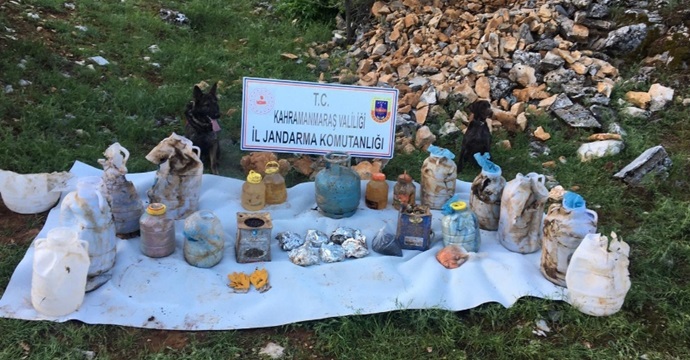 Kahramanmaraş’ta PKK örgütüne ait depo bulundu!