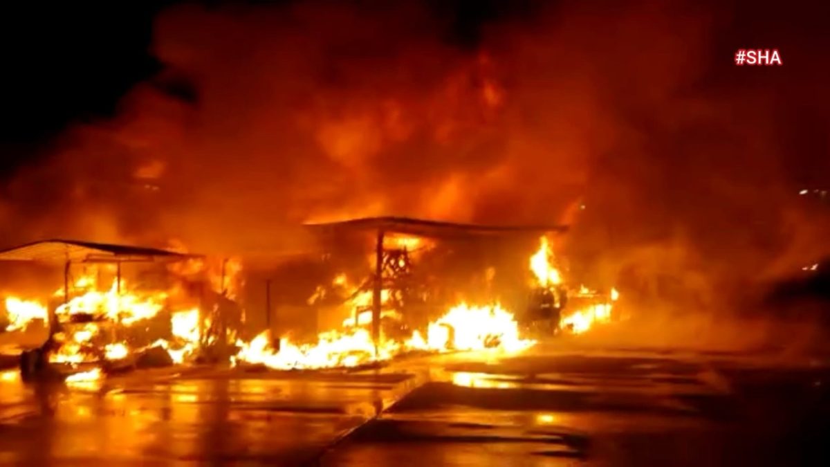 Kahramanmaraş’ta akaryakıt istasyonu yanında yangın çıktı!