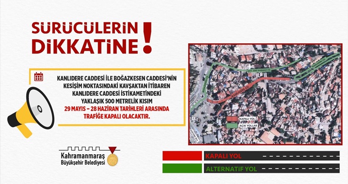 Sürücüler Alternatif Güzergâhlara Yönlendirildi!