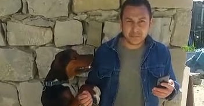 Kahramanmaraş’ta 2 yılın ardından sahiplendiği köpeğiyle karşılaştı!