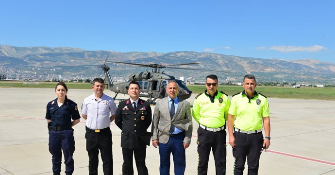 Kahramanmaraş’ta trafik havadan denetlendi!