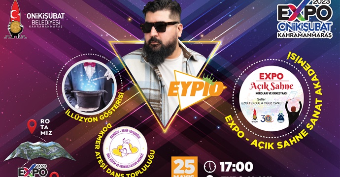 Onikişubat Belediyesi’nin Gençlik Festivali’nde Eypio konser verecek