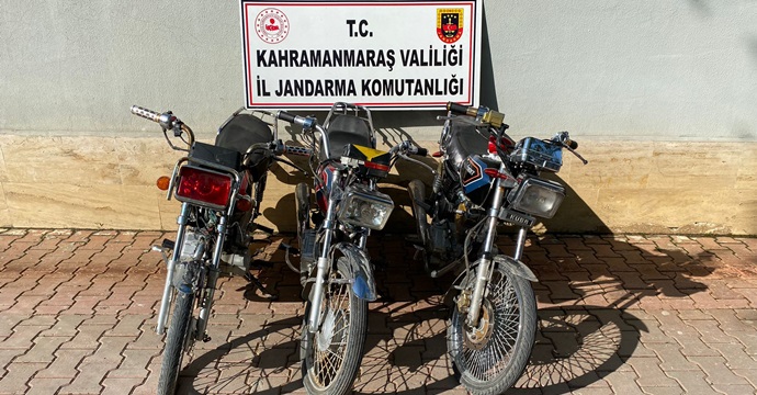 Kahramanmaraş’ta motosiklet hırsızları yakalandı!