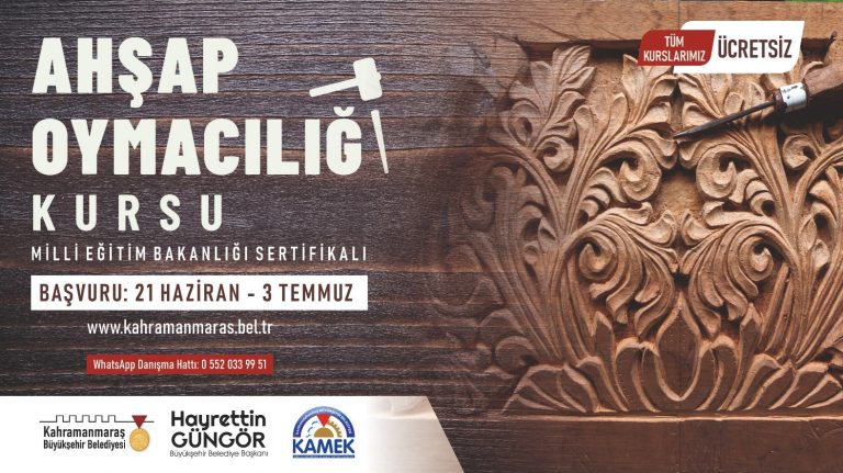 Ahşap Oymacılığı Kursu’na Kayıtlar<br>Başladı!