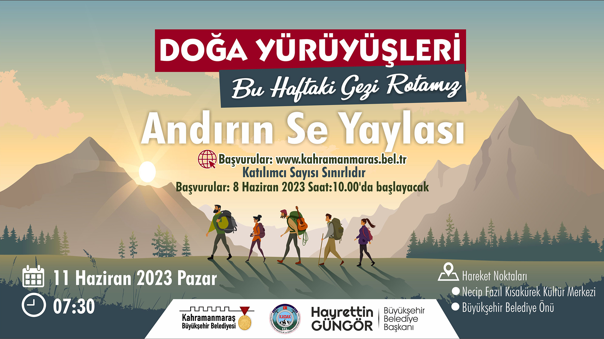 Doğa Yürüyüşleri’nin Bu Haftaki Rotası<br>Andırın Se Yaylası