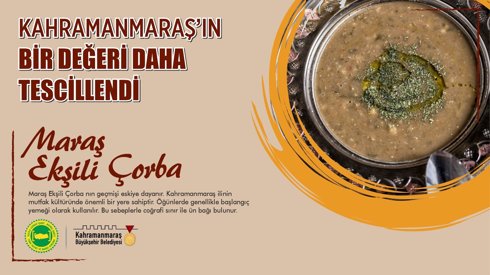 Maraş Ekşili Çorba’dan Tatlı Haber…<br>Maraş Ekşili Çorba’nın da Tescili Alındı!