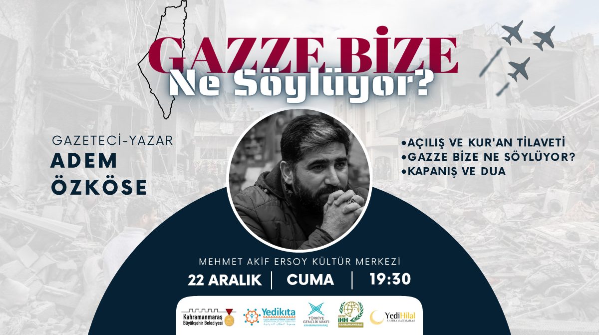 Gazeteci – Yazar Özköse, Gazze’yi Anlatacak