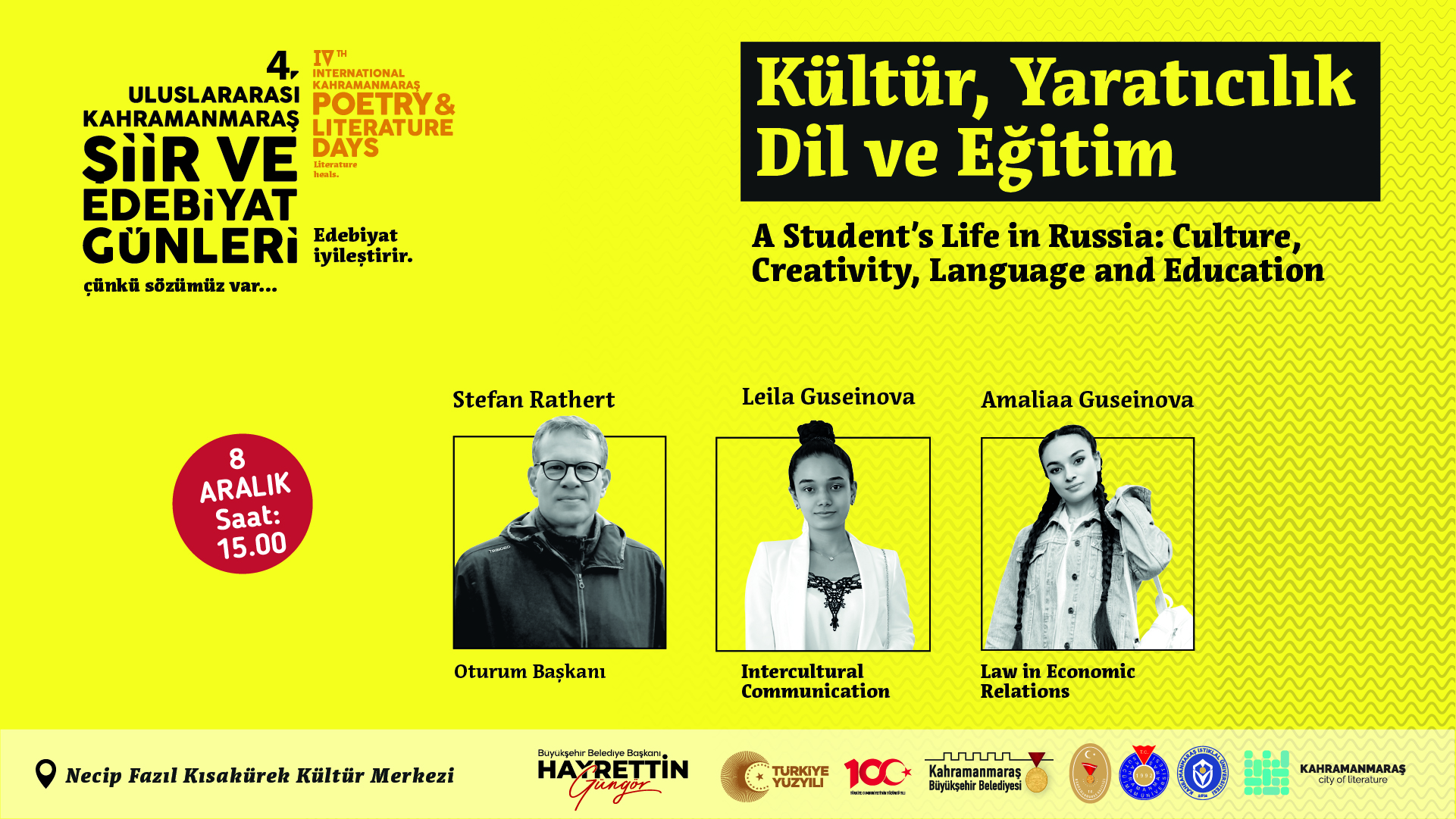 Kahramanmaraş’ta Şiir ve Edebiyat Rüzgârı Devam Ediyor