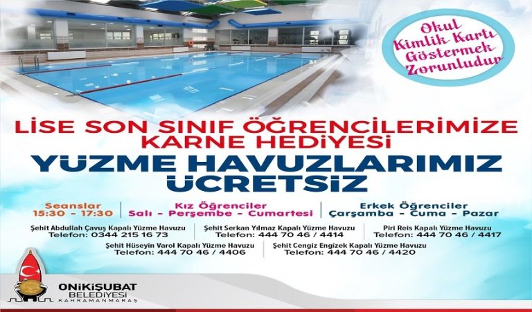 Üniversite sınavına hazırlanan öğrencilere Onikişubat Belediyesi’nden moral hediyesi