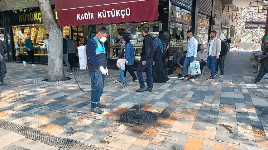 Ortak Kullanım Alanları Ramazan Bayramı Öncesi Dezenfekte Ediliyor