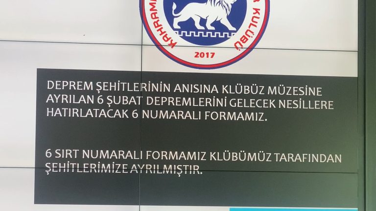 Kahramanmaraş İstiklal Spor’dan Anlamlı 6 Numara Kararı