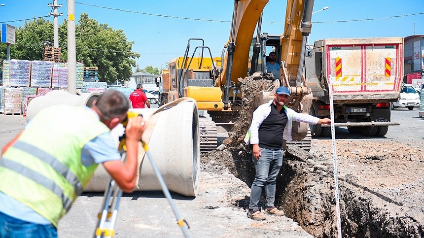 Toptancılar Çarşısı Yeni Yağmursuyu Hattına Kavuşuyor
