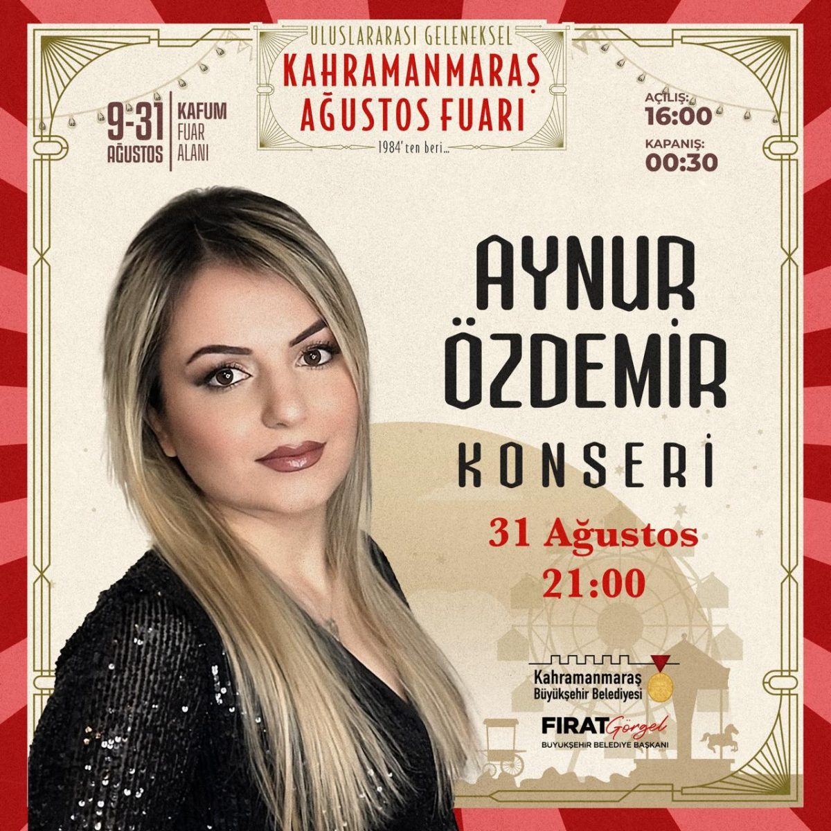 Aynur Özdemir, KAFUM’da Müzik Ziyafeti Yaşatacak