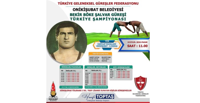 Geleneksel güreşin kalbi Türkiye Şampiyonası ile Onikişubat’ta atacak