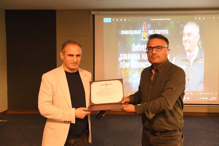 Onikişubat Belediyesi, öğrencileri Türkiye dereceleri ile bilinen Zekeriya Abanoz’la buluşturdu