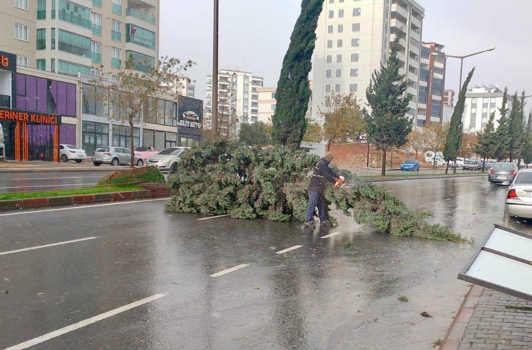 Kahramanmaraş’taki Fırtına Saatte 95 Kilometre Hıza Ulaştı