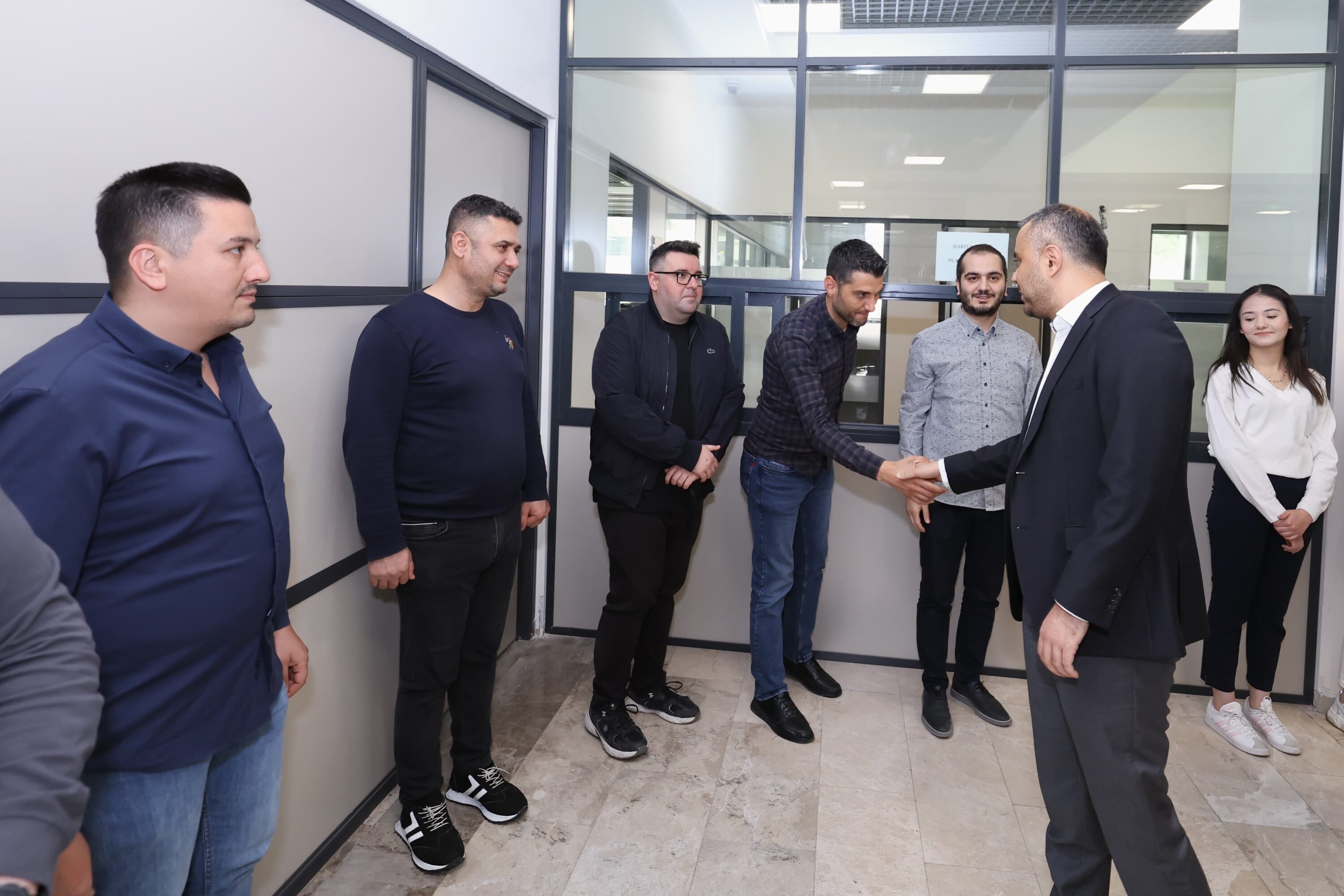Başkan Toptaş, belediye personeliyle bayramlaştı