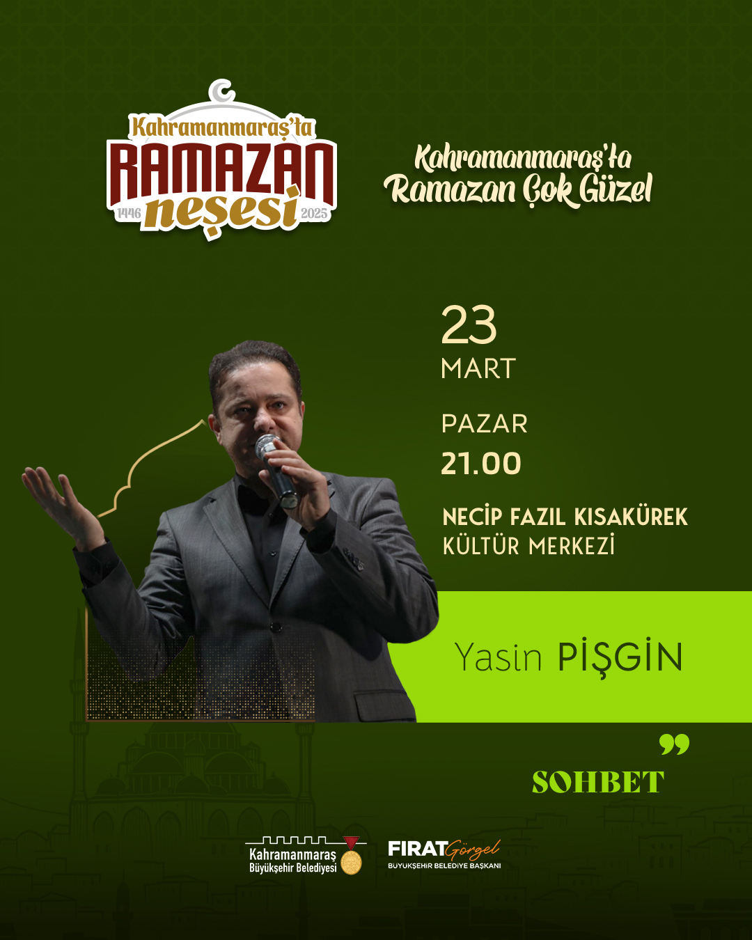 Prof. Dr. Yasin Pişgin, Maneviyatın Rehberi Ramazan’ı Anlatacak