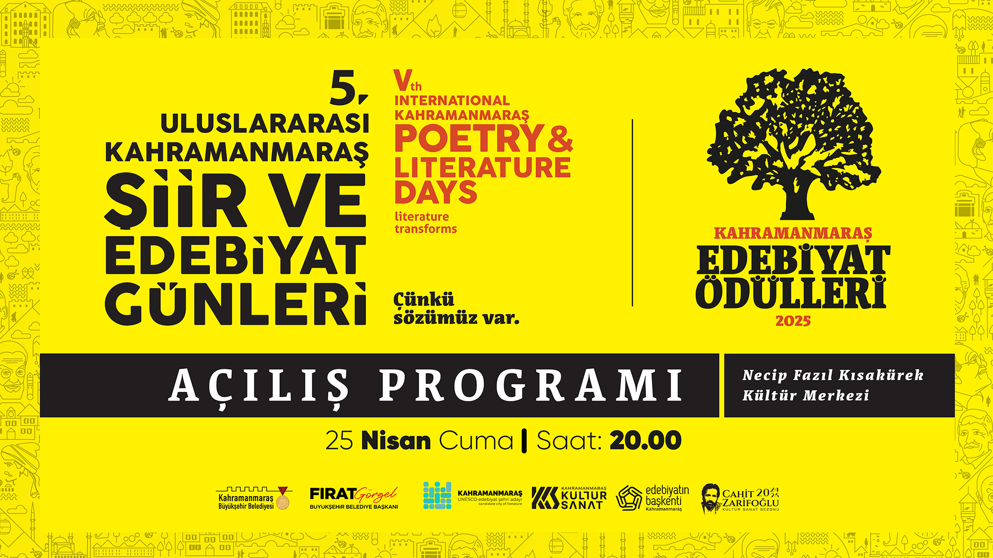 5. Uluslararası Şiir ve Edebiyat Günleri Başlıyor!