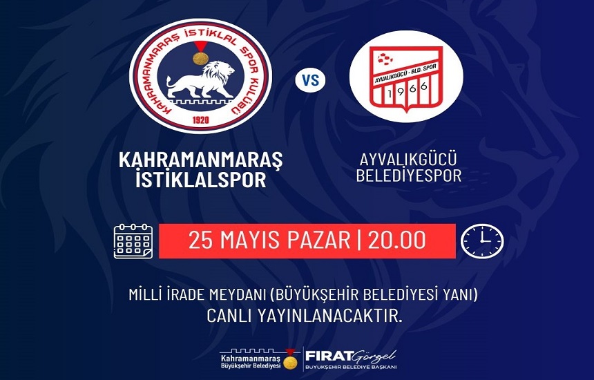 Büyükşehir, İstiklalspor’un Final Müsabakasını Dev Ekranda Sporseverlerle Buluşturacak