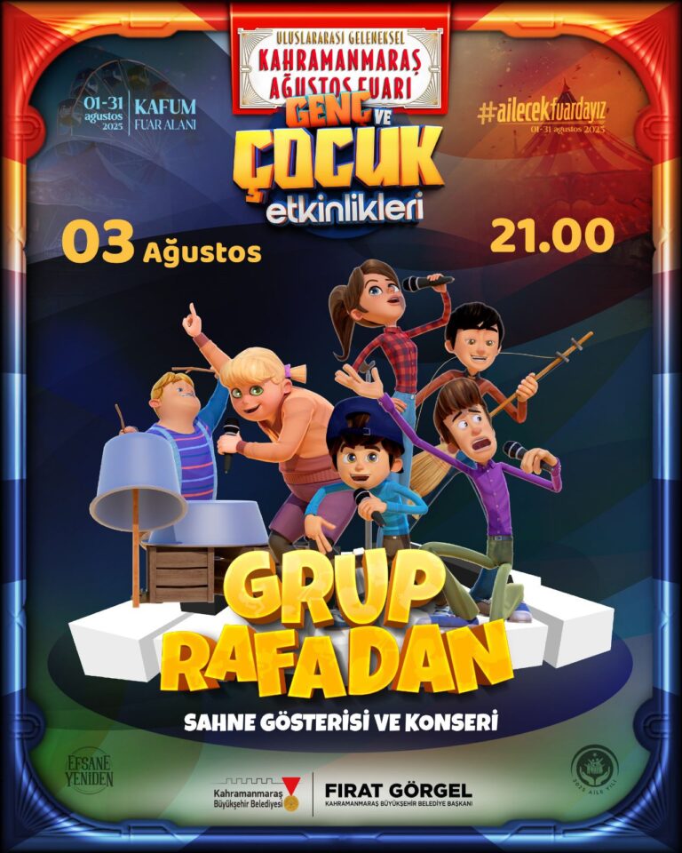 Çocuklara Bayram Gibi Gece; Rafadan Tayfa KAFUM’da Minikler İçin Sahne Alacak