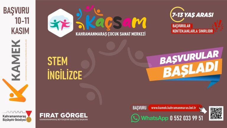 KAÇSAM’da Yeni Dönem Kurs Kayıtları Başladı