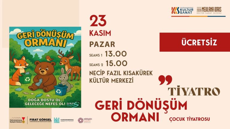 “Geri Dönüşüm Ormanı” Minikleri Hem Eğlendirmeye Hem Öğretmeye Geliyor