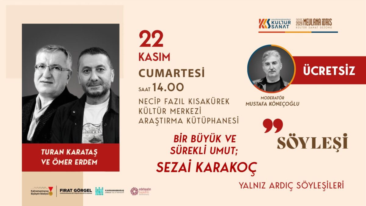 Diriliş Şairi Sezai Karakoç’un Yazın Hayatı Ele Alınacak