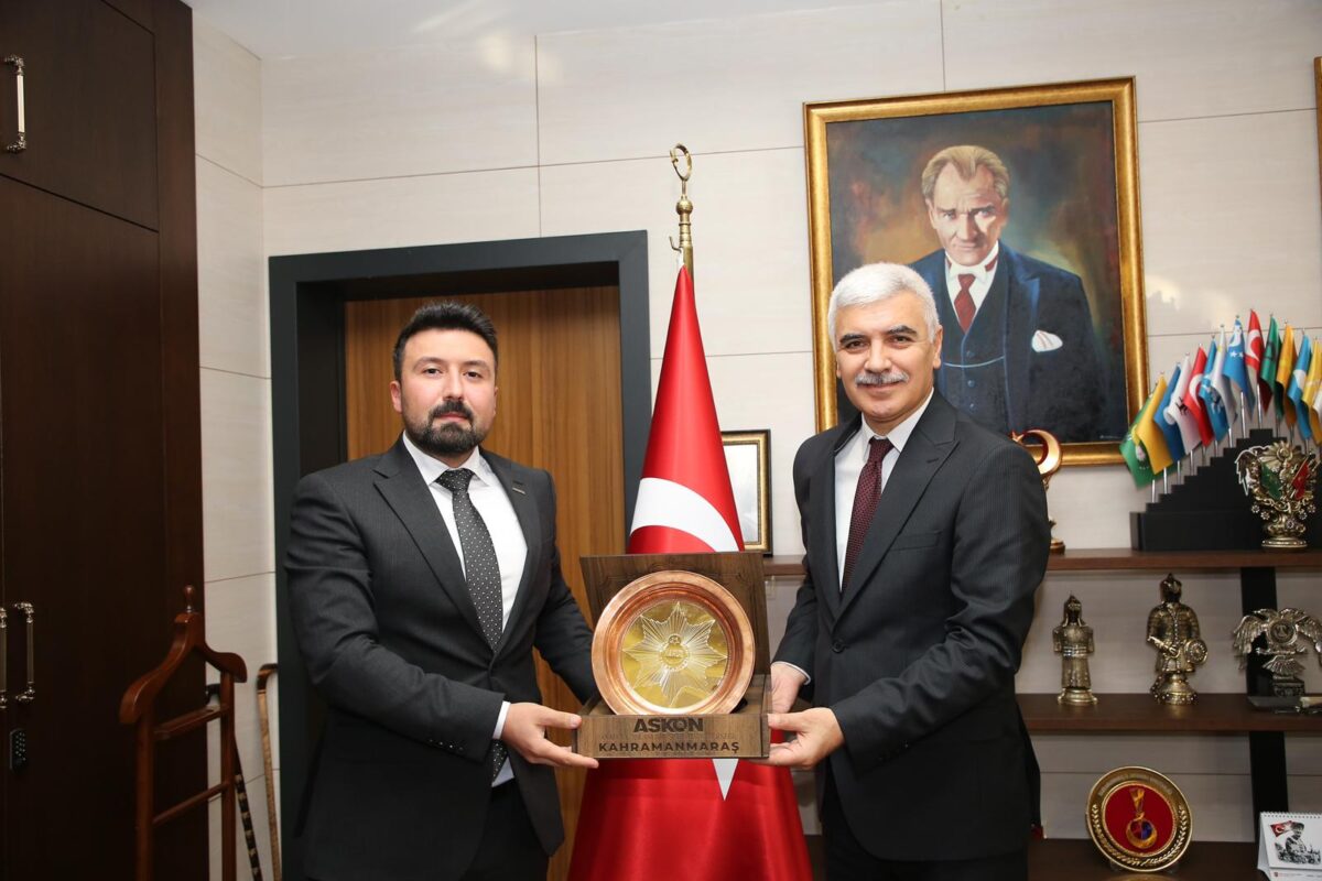 ASKON Kahramanmaraş Şube Başkanı Abdullah Eskalen’den İl Emniyet Müdürü Hasan Yiğit’e Hayırlı Olsun Ziyareti